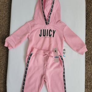 Juicy Couture Pink Matching Set Hoodie and Sweatpants